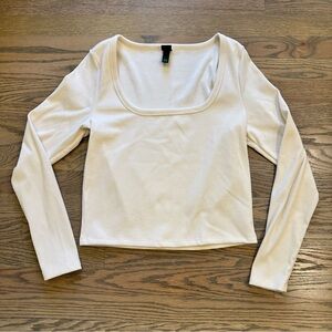 Wild Fable Cream Long Sleeve Top (Gently Used)